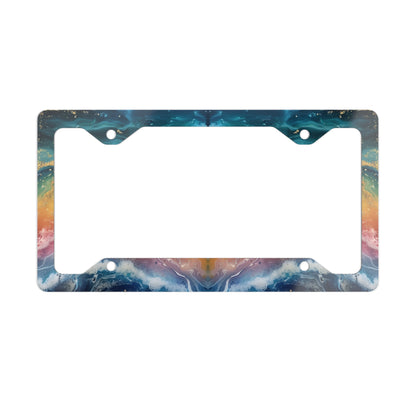 Rainbow Ocean License Plate Frame