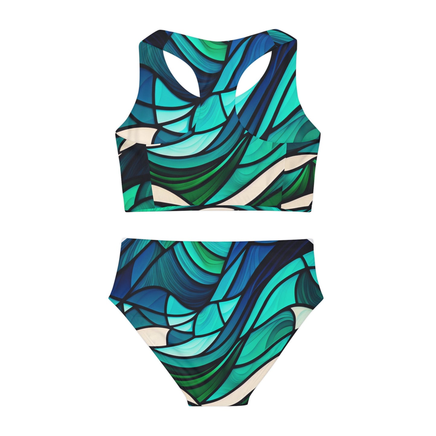 Ocean Art Girls Two Piece Swimsuit