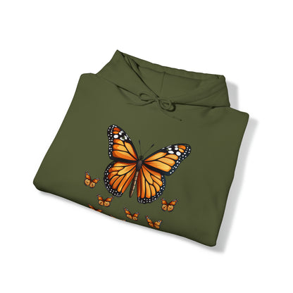 Monarch Butterflies Unisex Heavy Blend™ Hooded Sweatshirt, Pacific Grove Monarch Butterflies