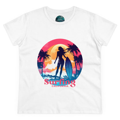 Surfing Shirt for Women, Hawaii Surf tee, Gift for Surfer, Surfer Women T-shirt, Women's Surf Tee