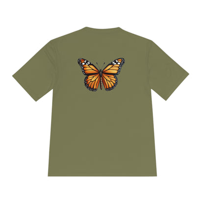 Monarch Butterfly Workout Shirt - Unisex Moisture Wicking Tee