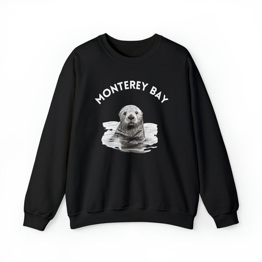 Monterey Bay Sea Otter Sweatshirt- Unisex Heavy Blend™ Crewneck Sweatshirt