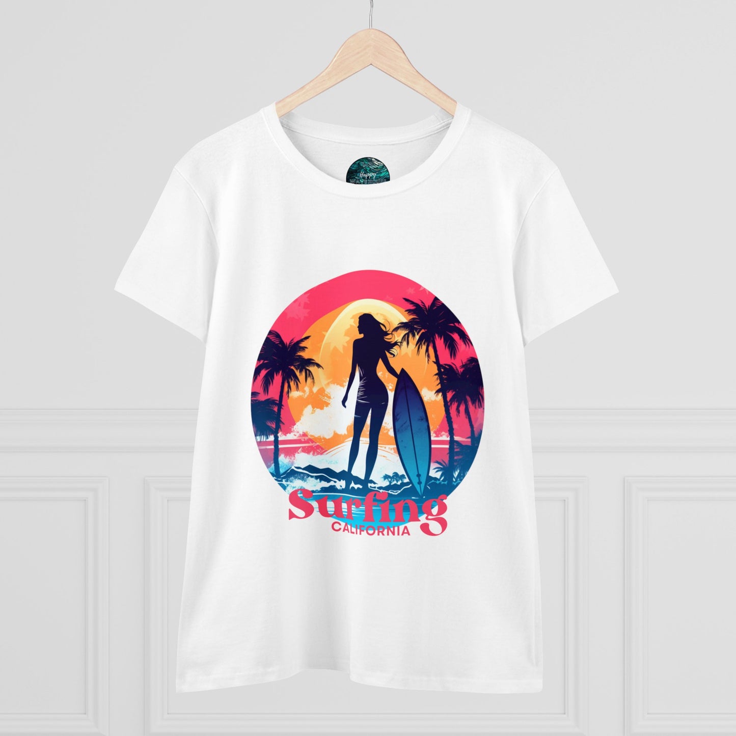 Surfing Shirt for Women, Hawaii Surf tee, Gift for Surfer, Surfer Women T-shirt, Women's Surf Tee