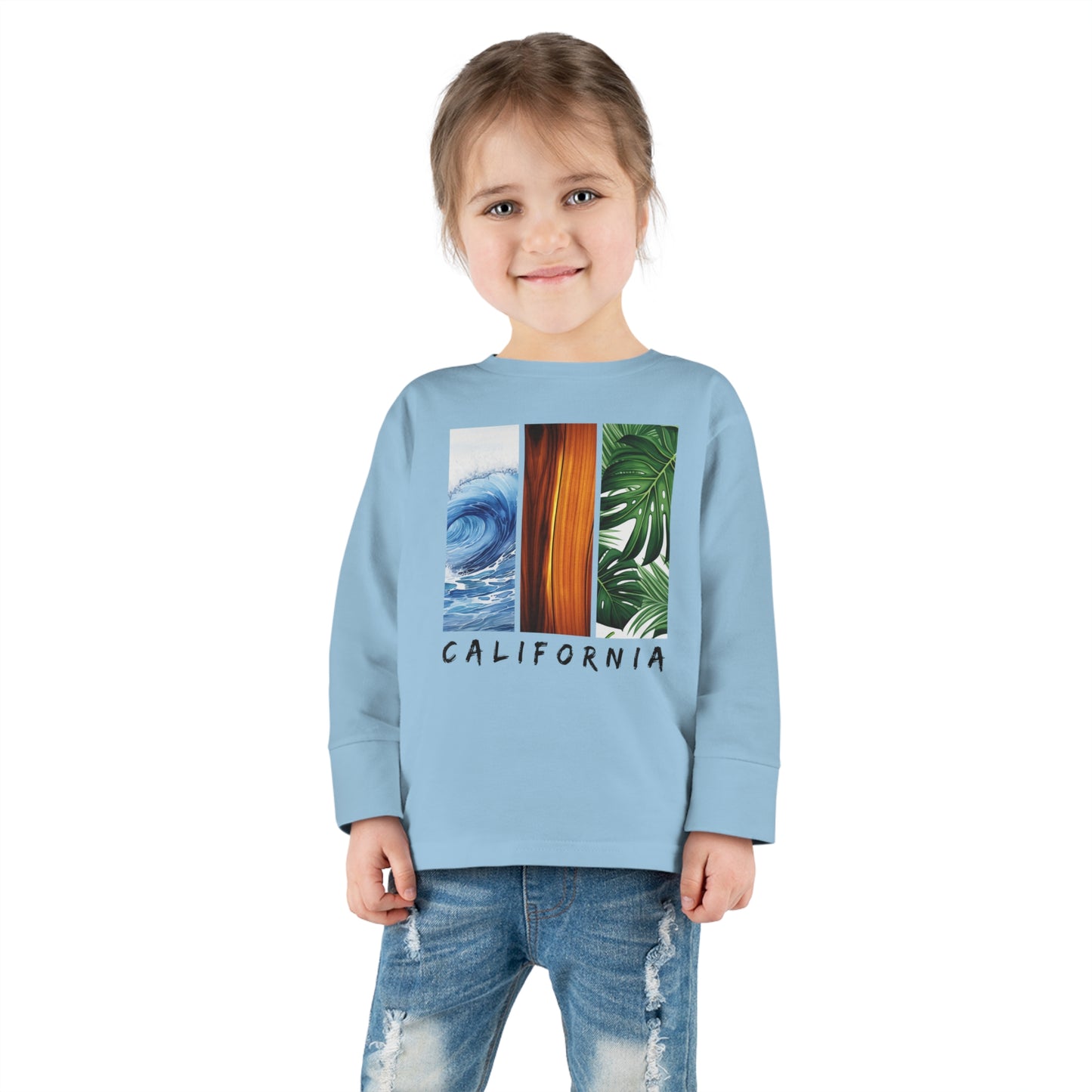 California Long Sleeved Shirt for Kids, Toddler Long Sleeve Tee