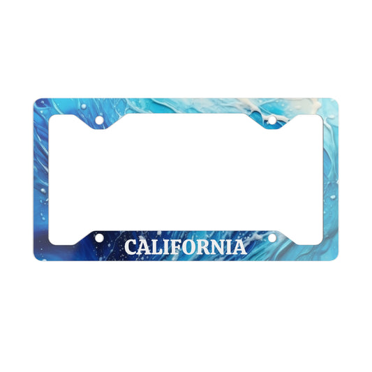 California Metal License Plate Frame