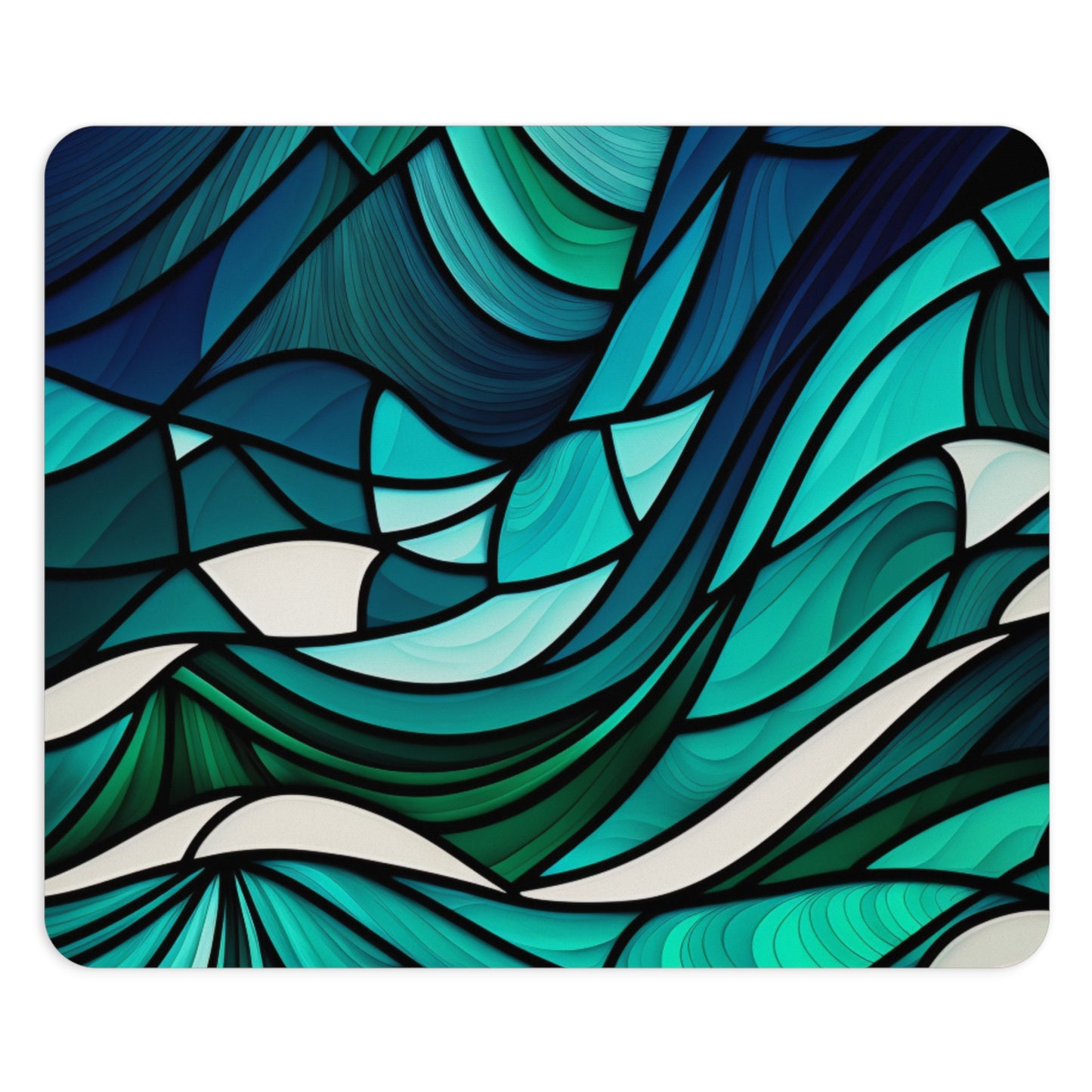 Ocean Waves Art Mouse Pad