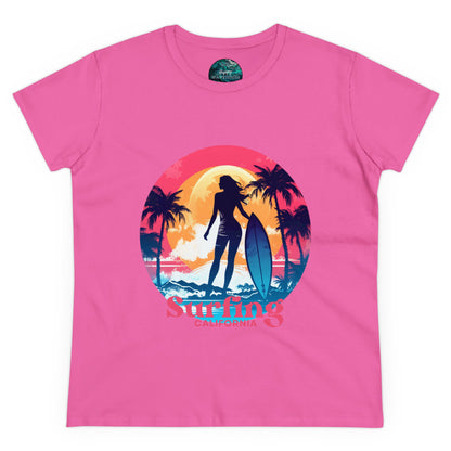 Surfing Shirt for Women, Hawaii Surf tee, Gift for Surfer, Surfer Women T-shirt, Women's Surf Tee