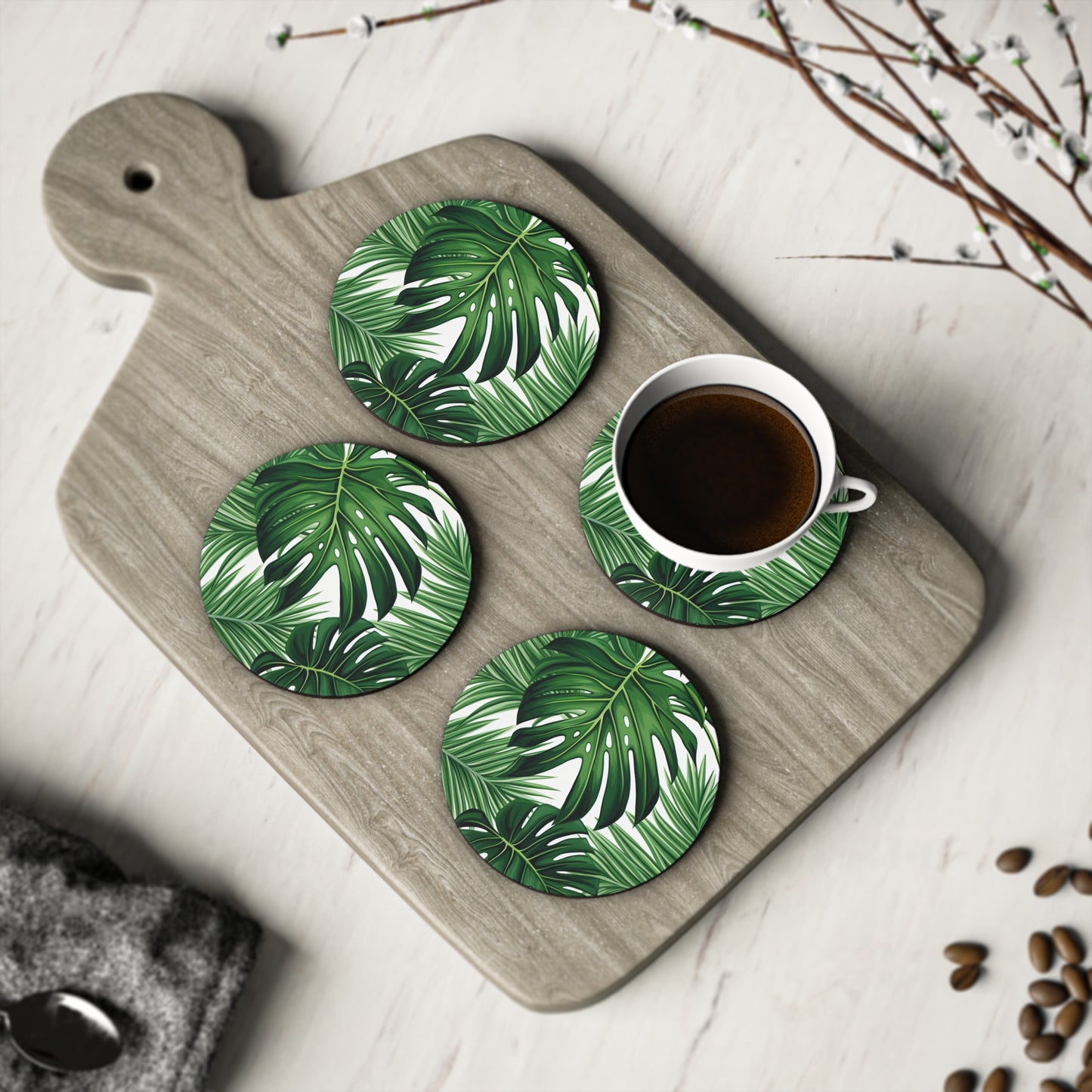 Tropical Palm Tree Coasters, Hawaii Coasters