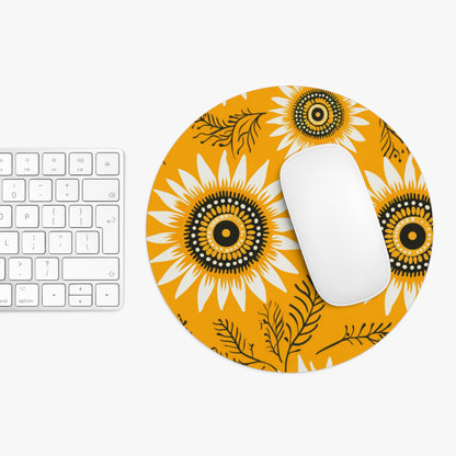 Sunflower Mouse Pad, Flower Mousepad