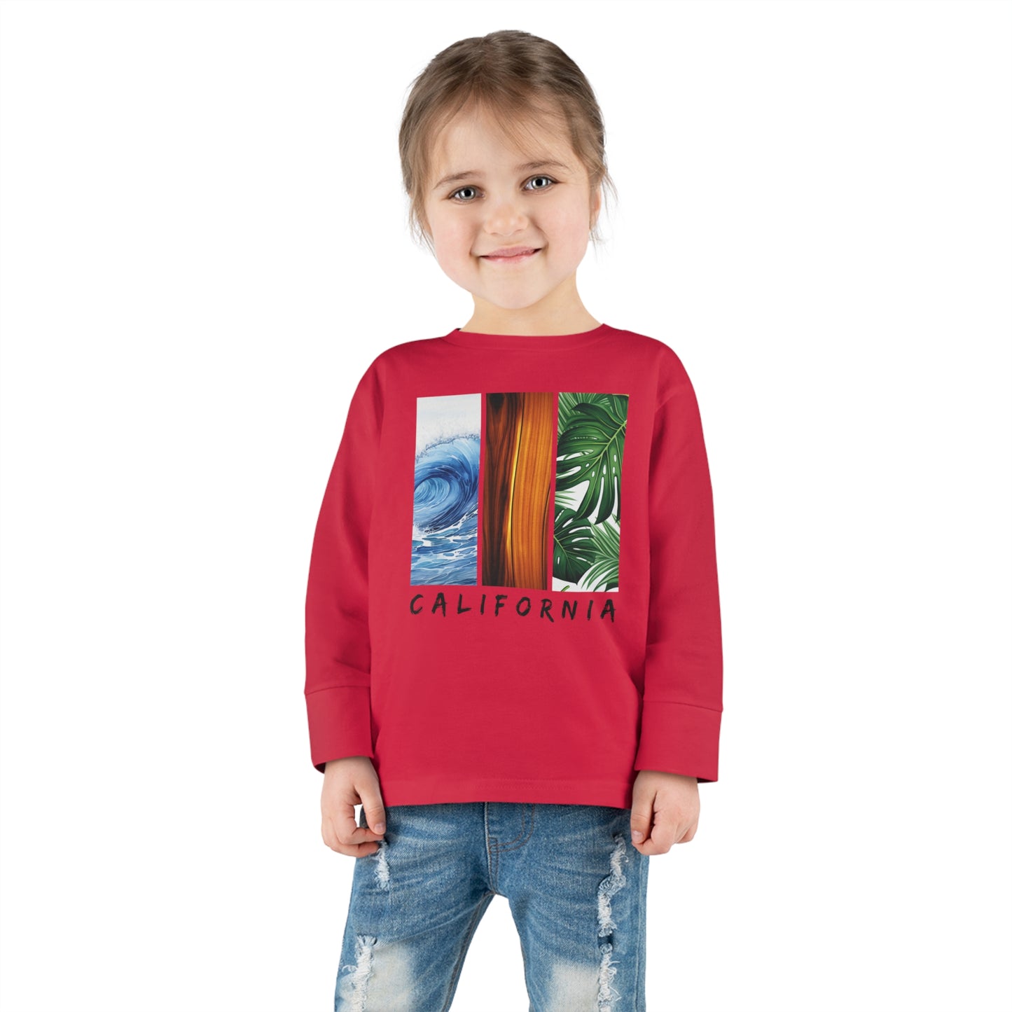 California Long Sleeved Shirt for Kids, Toddler Long Sleeve Tee