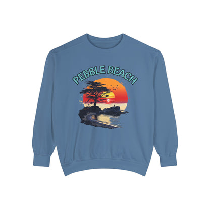 Pebble Beach Lone Cypress Unisex Garment-Dyed Sweatshirt