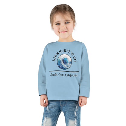 Kid Surfing Long Sleeved Shirt, Toddler Long Sleeve Tee