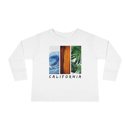 California Long Sleeved Shirt for Kids, Toddler Long Sleeve Tee