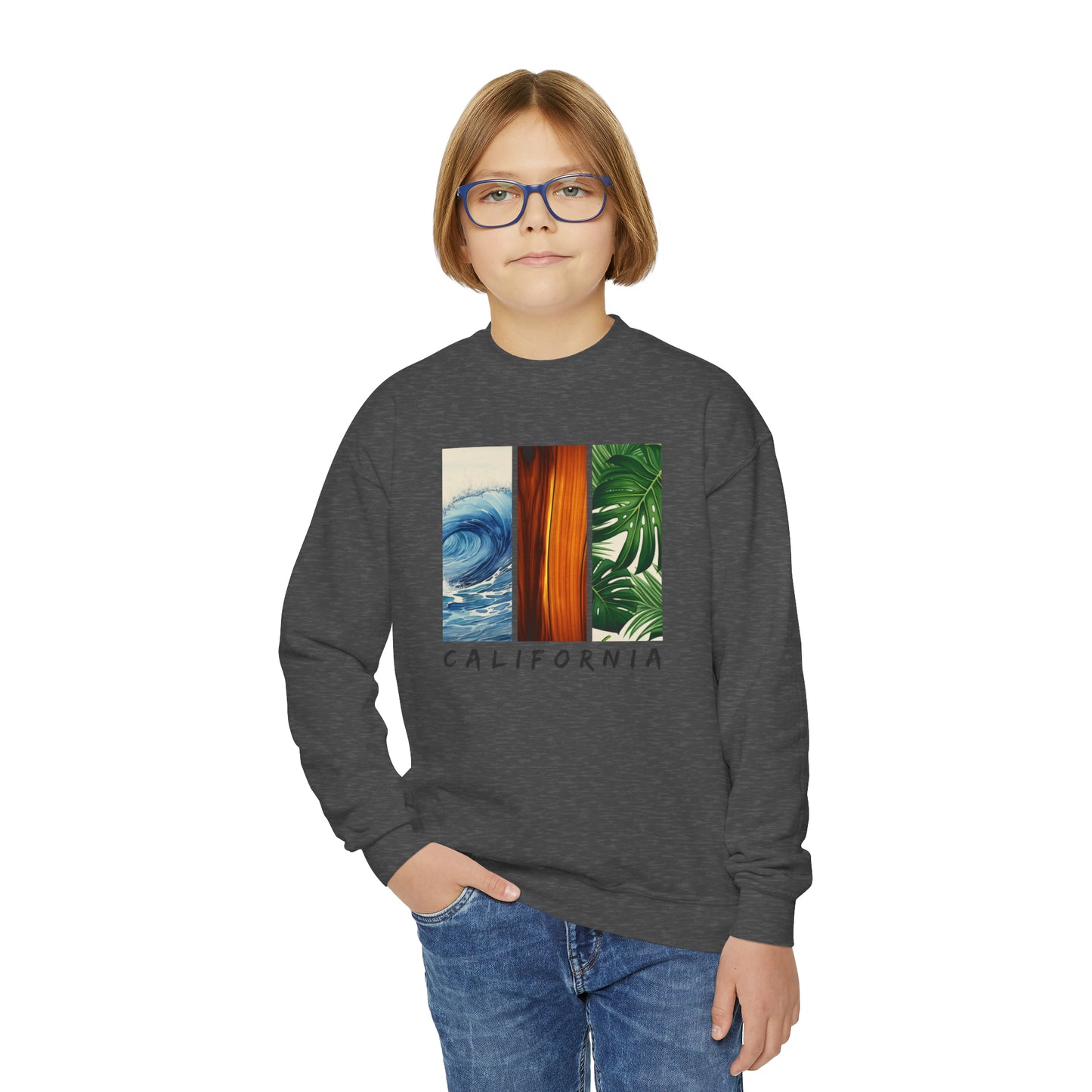 California Sweatshirt for Kids - Youth Crewneck Sweatshirt