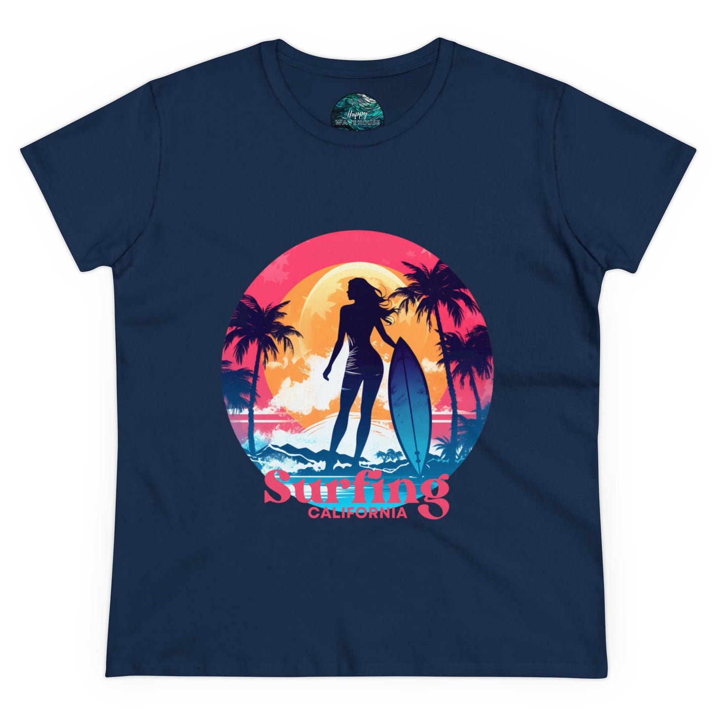 Surfing Shirt for Women, Hawaii Surf tee, Gift for Surfer, Surfer Women T-shirt, Women's Surf Tee