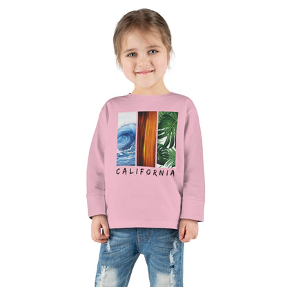 California Long Sleeved Shirt for Kids, Toddler Long Sleeve Tee