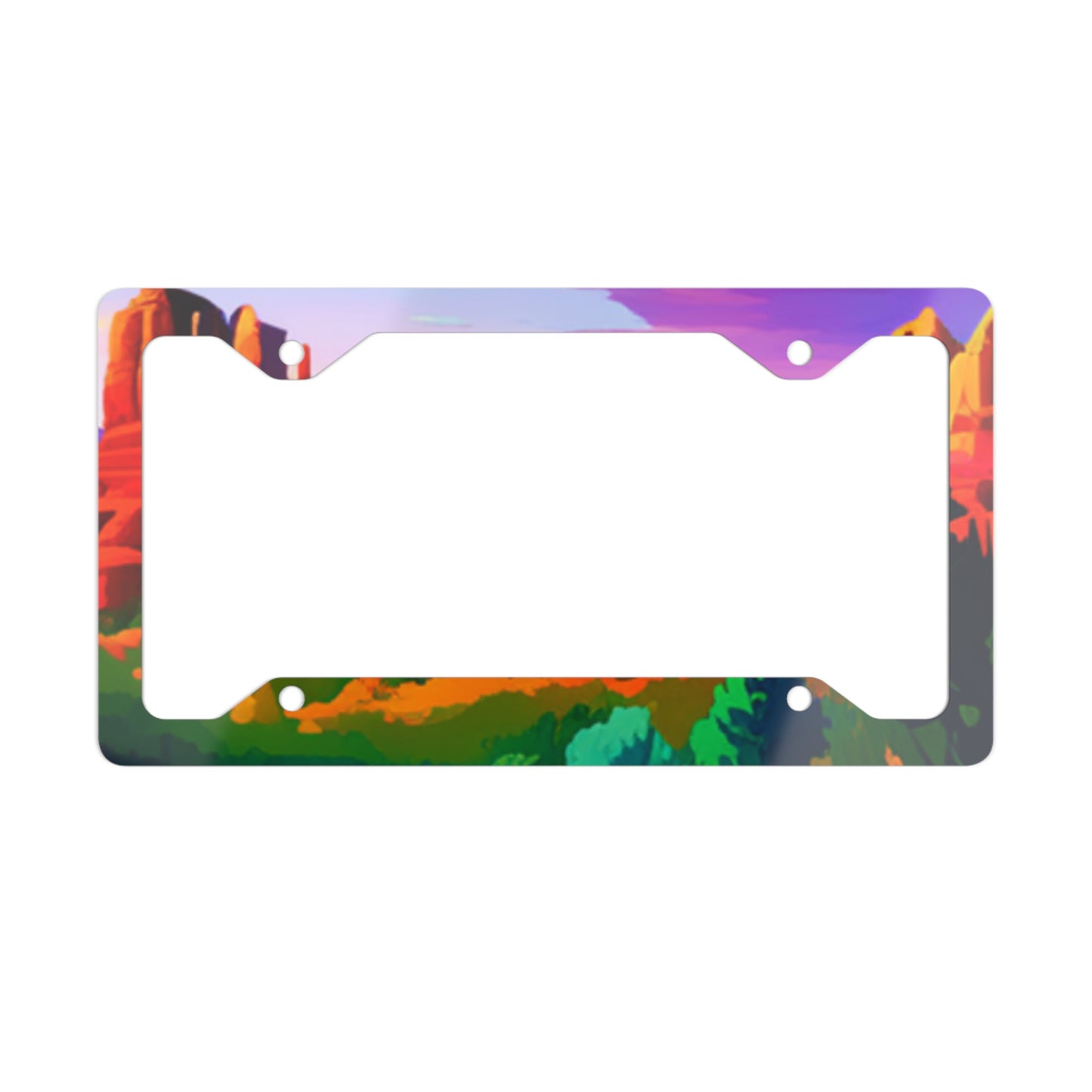 Sedona Metal License Plate Frame, Outdoors License Plate Frame