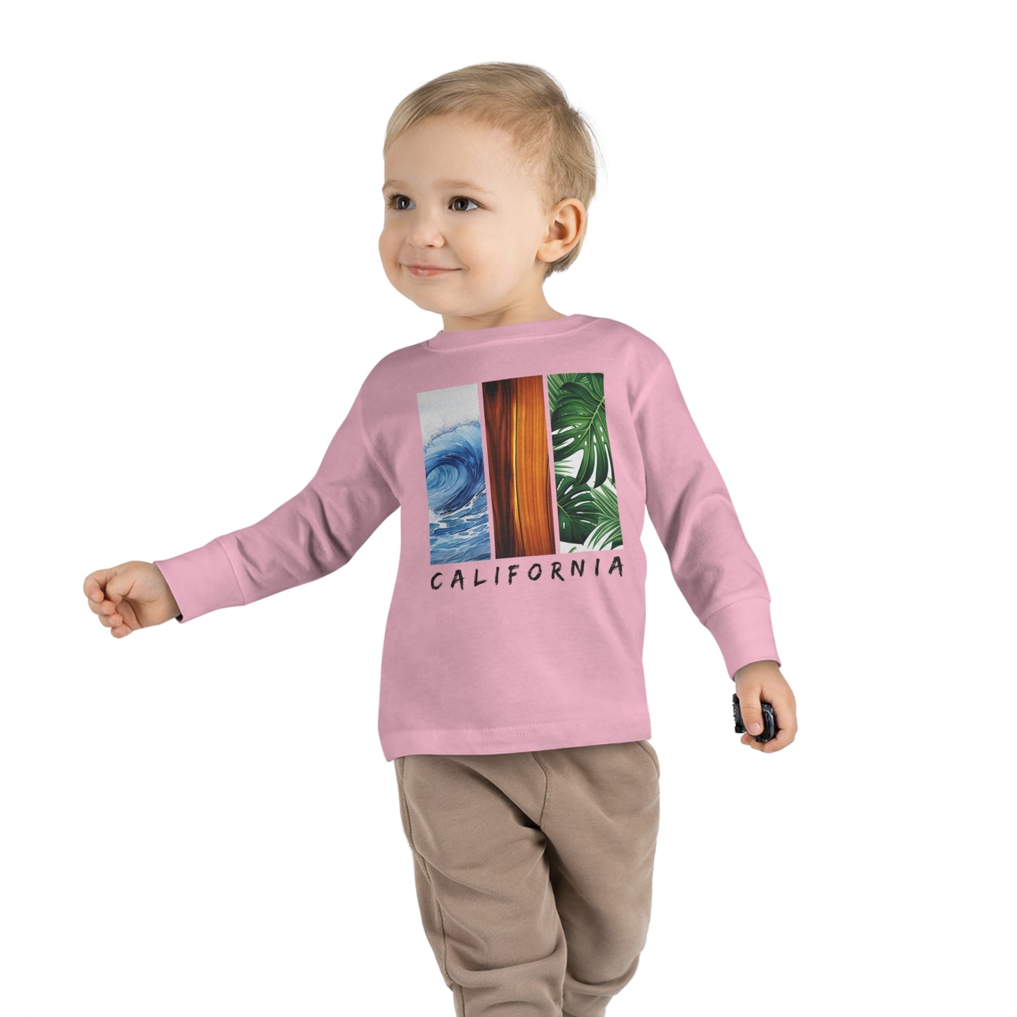 California Long Sleeved Shirt for Kids, Toddler Long Sleeve Tee