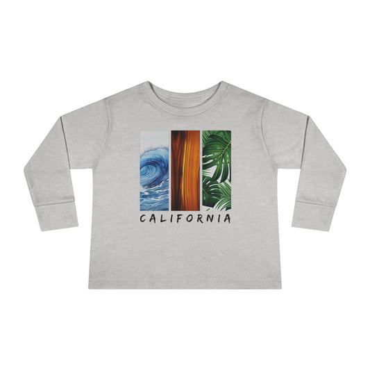 California Long Sleeved Shirt for Kids, Toddler Long Sleeve Tee