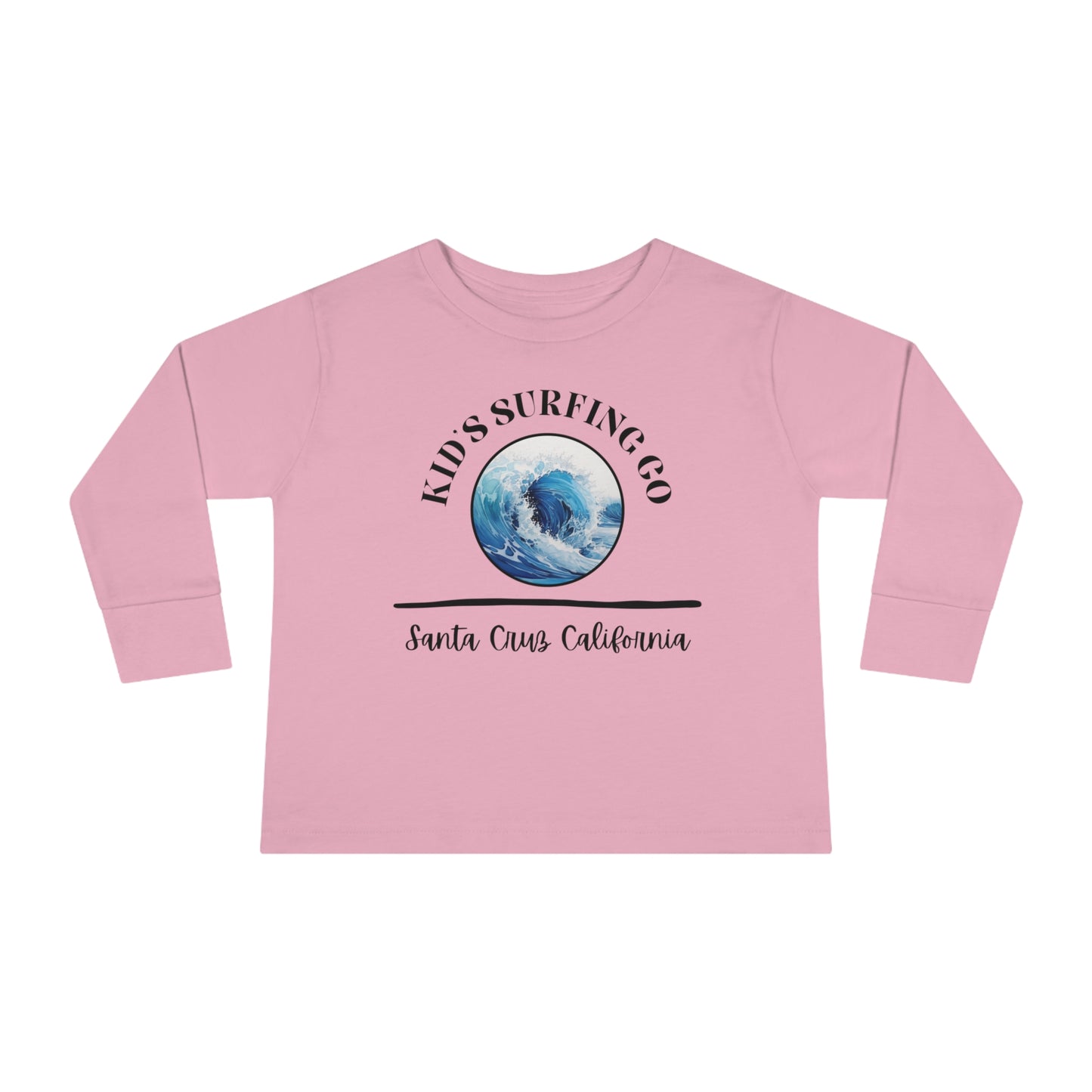 Kid Surfing Long Sleeved Shirt, Toddler Long Sleeve Tee