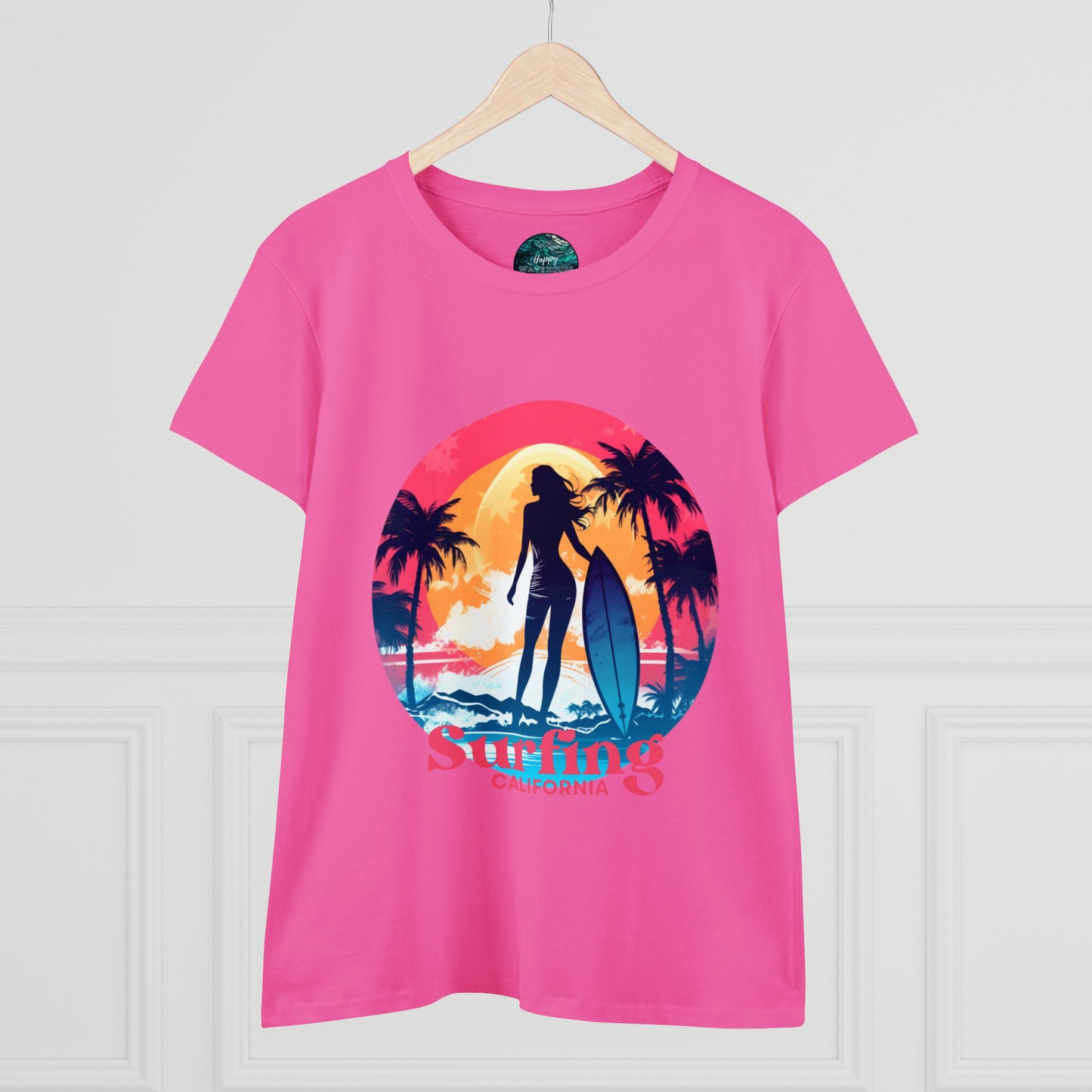 Surfing Shirt for Women, Hawaii Surf tee, Gift for Surfer, Surfer Women T-shirt, Women's Surf Tee