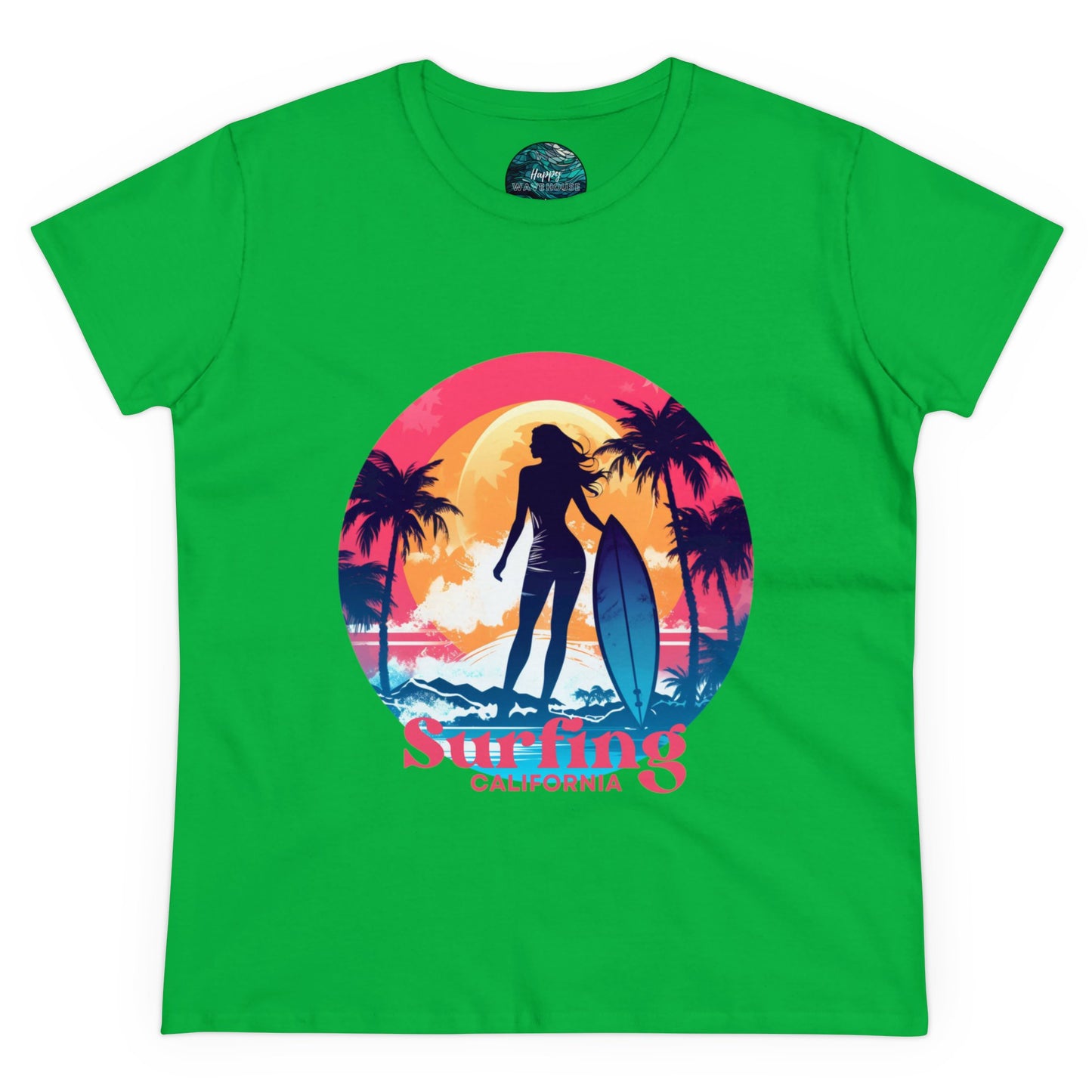 Surfing Shirt for Women, Hawaii Surf tee, Gift for Surfer, Surfer Women T-shirt, Women's Surf Tee