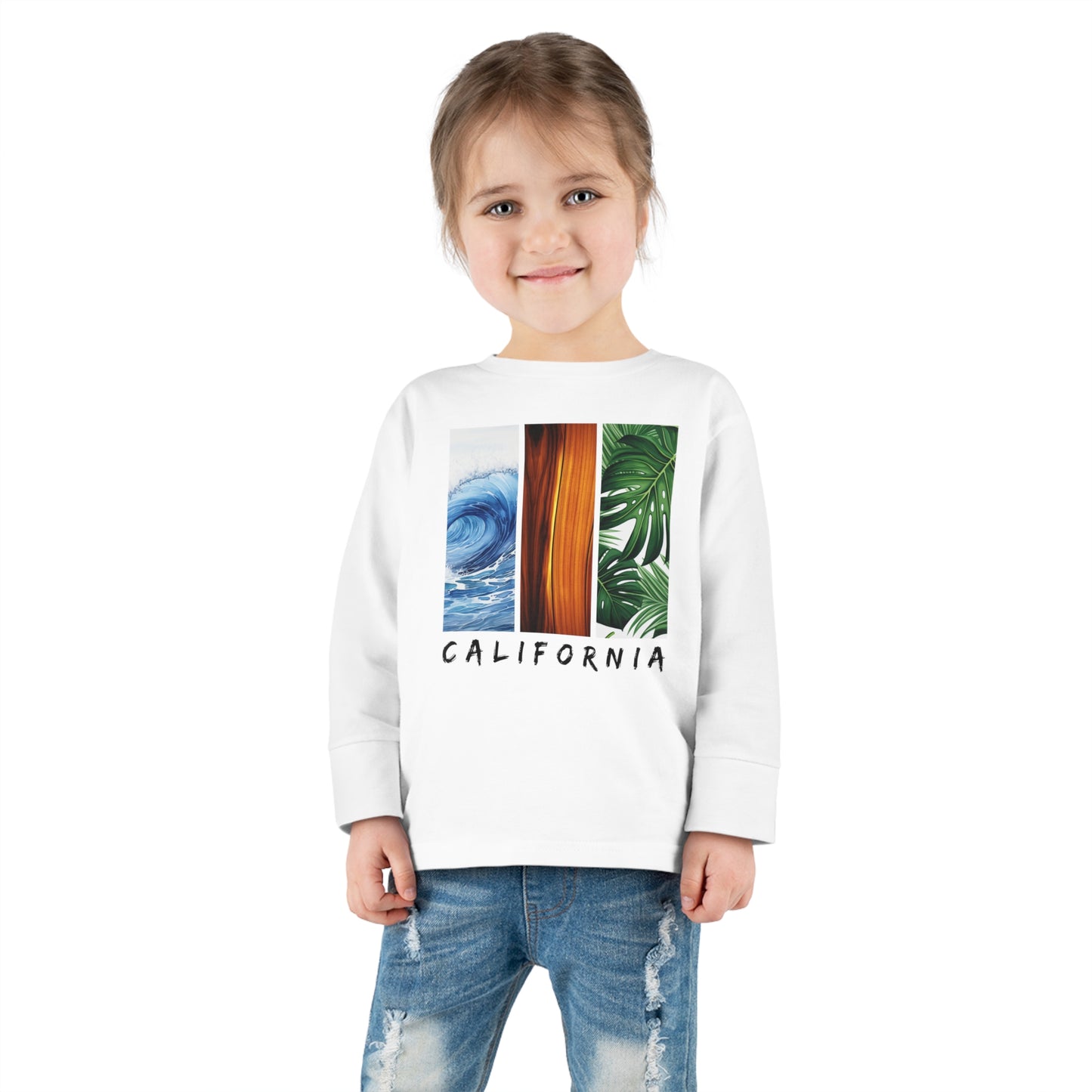 California Long Sleeved Shirt for Kids, Toddler Long Sleeve Tee