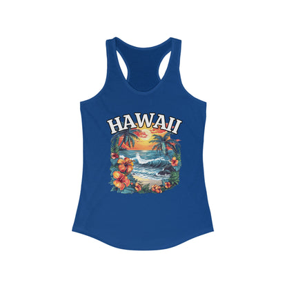 Hawaii Palm Trees Women's Racerback Tank Top