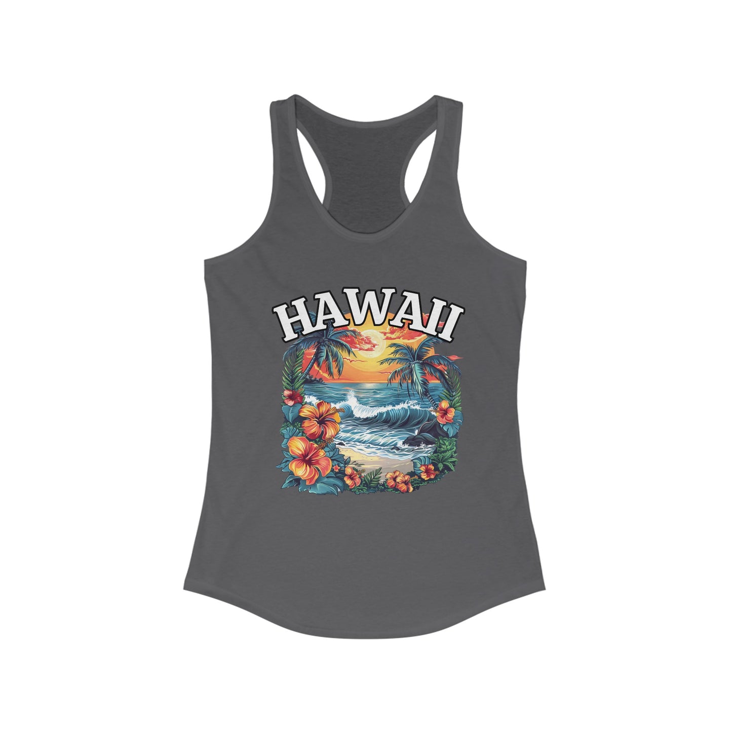 Hawaii Palm Trees Women's Racerback Tank Top