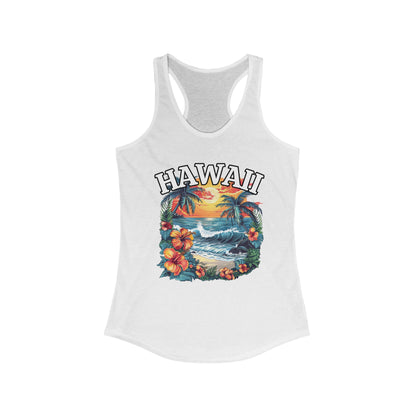 Hawaii Palm Trees Women's Racerback Tank Top