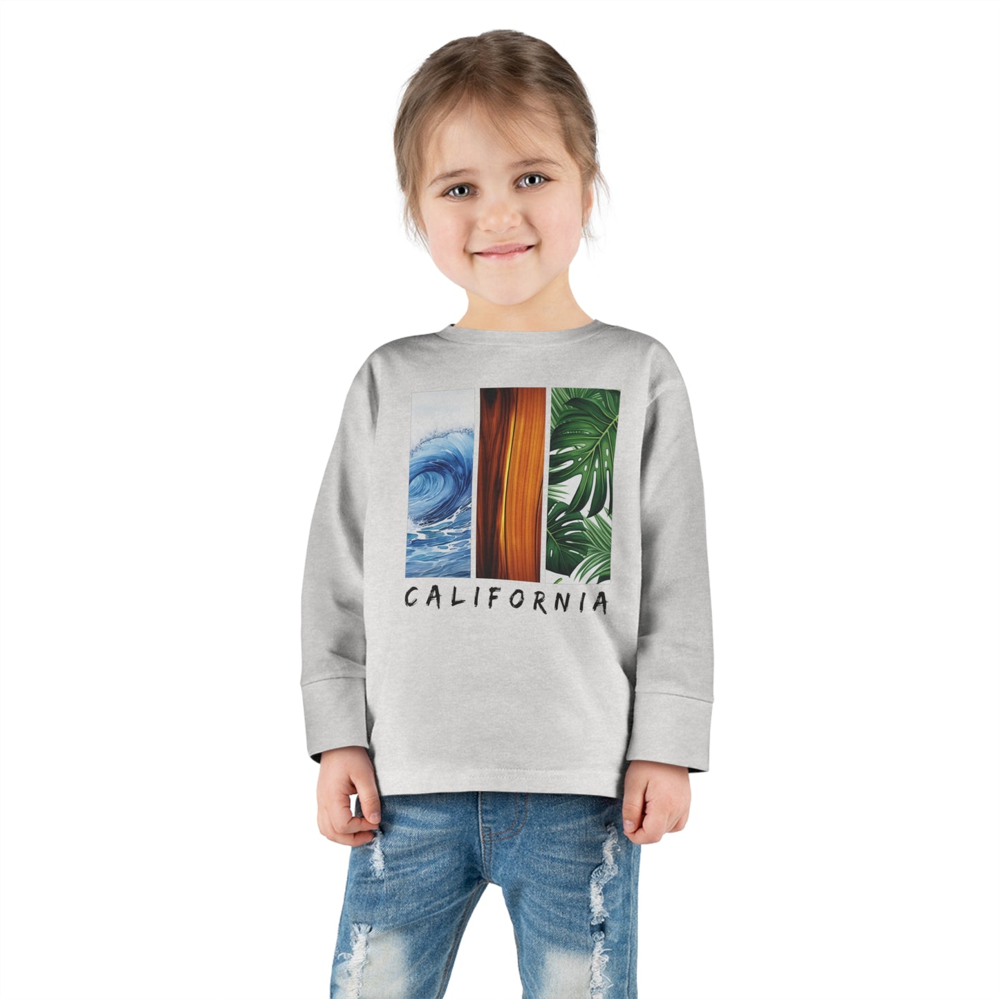 California Long Sleeved Shirt for Kids, Toddler Long Sleeve Tee