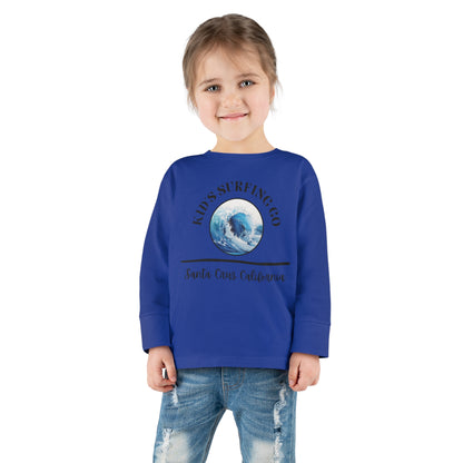 Kid Surfing Long Sleeved Shirt, Toddler Long Sleeve Tee