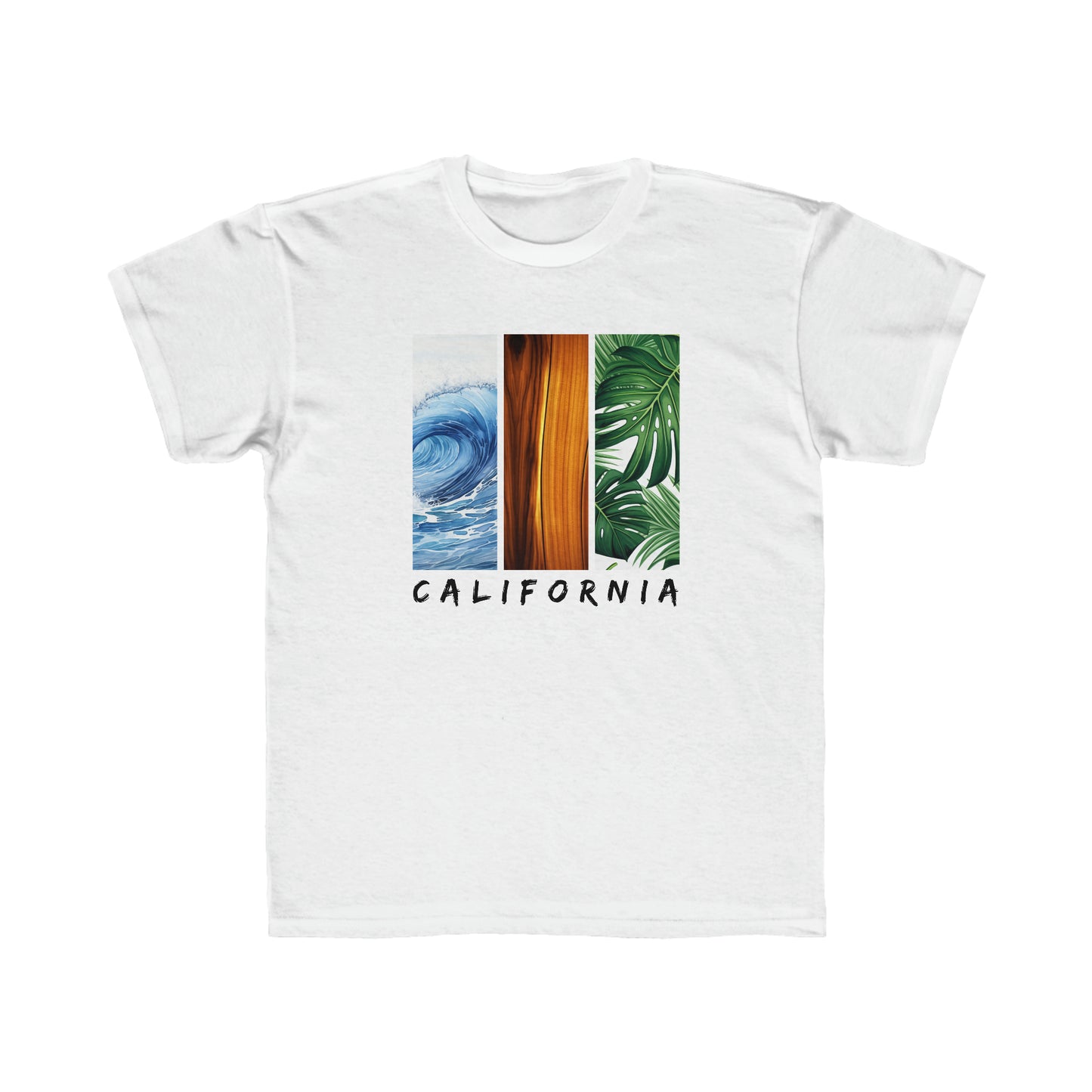 California T-Shirt for Kids, Regular Fit, Kids Surf T Shirt