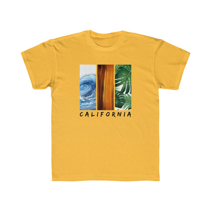 California T-Shirt for Kids, Regular Fit, Kids Surf T Shirt