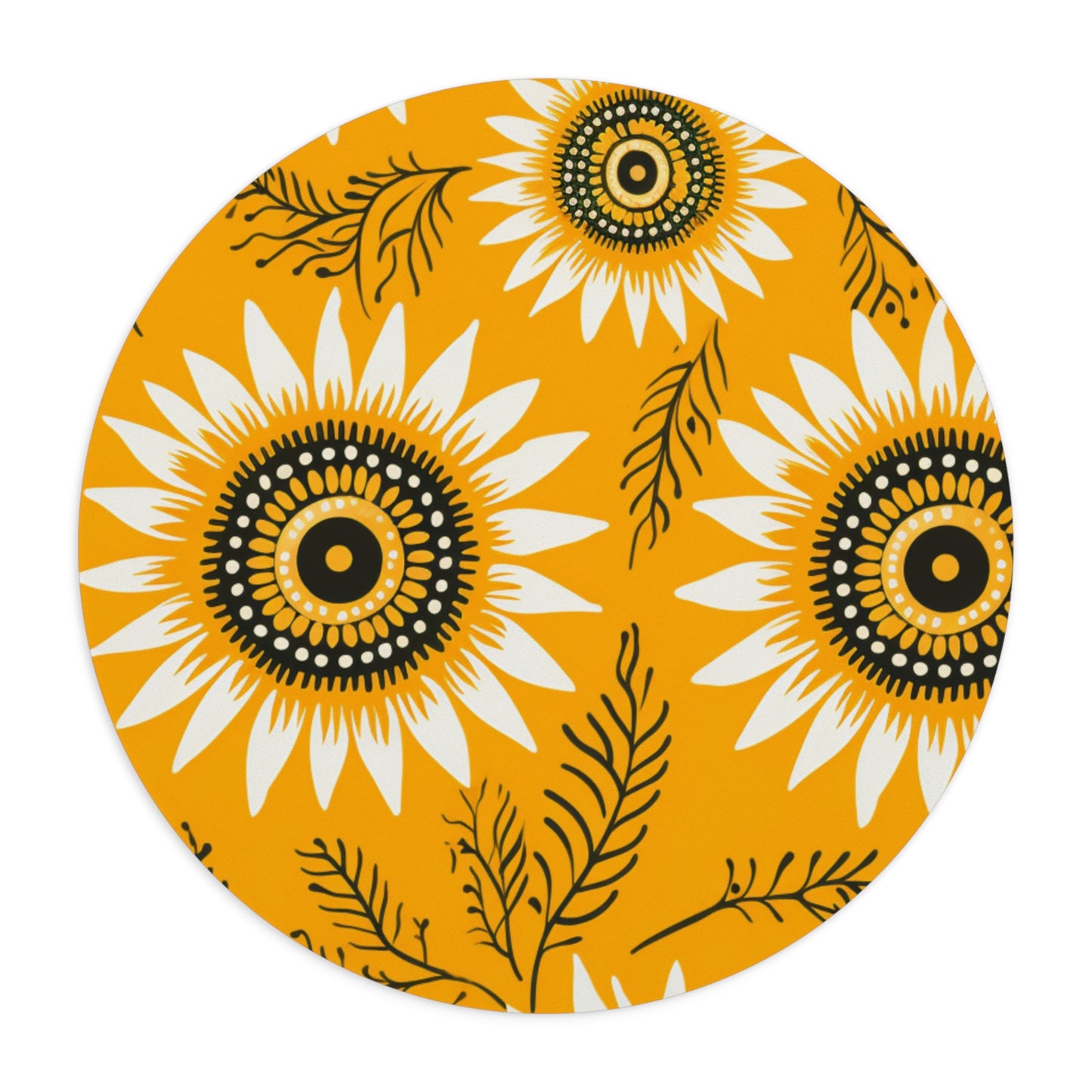 Sunflower Mouse Pad, Flower Mousepad