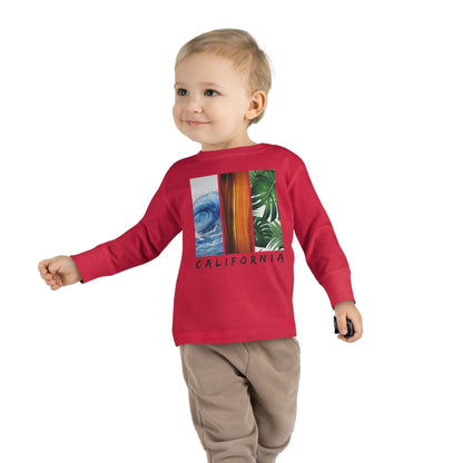 California Long Sleeved Shirt for Kids, Toddler Long Sleeve Tee