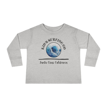 Kid Surfing Long Sleeved Shirt, Toddler Long Sleeve Tee