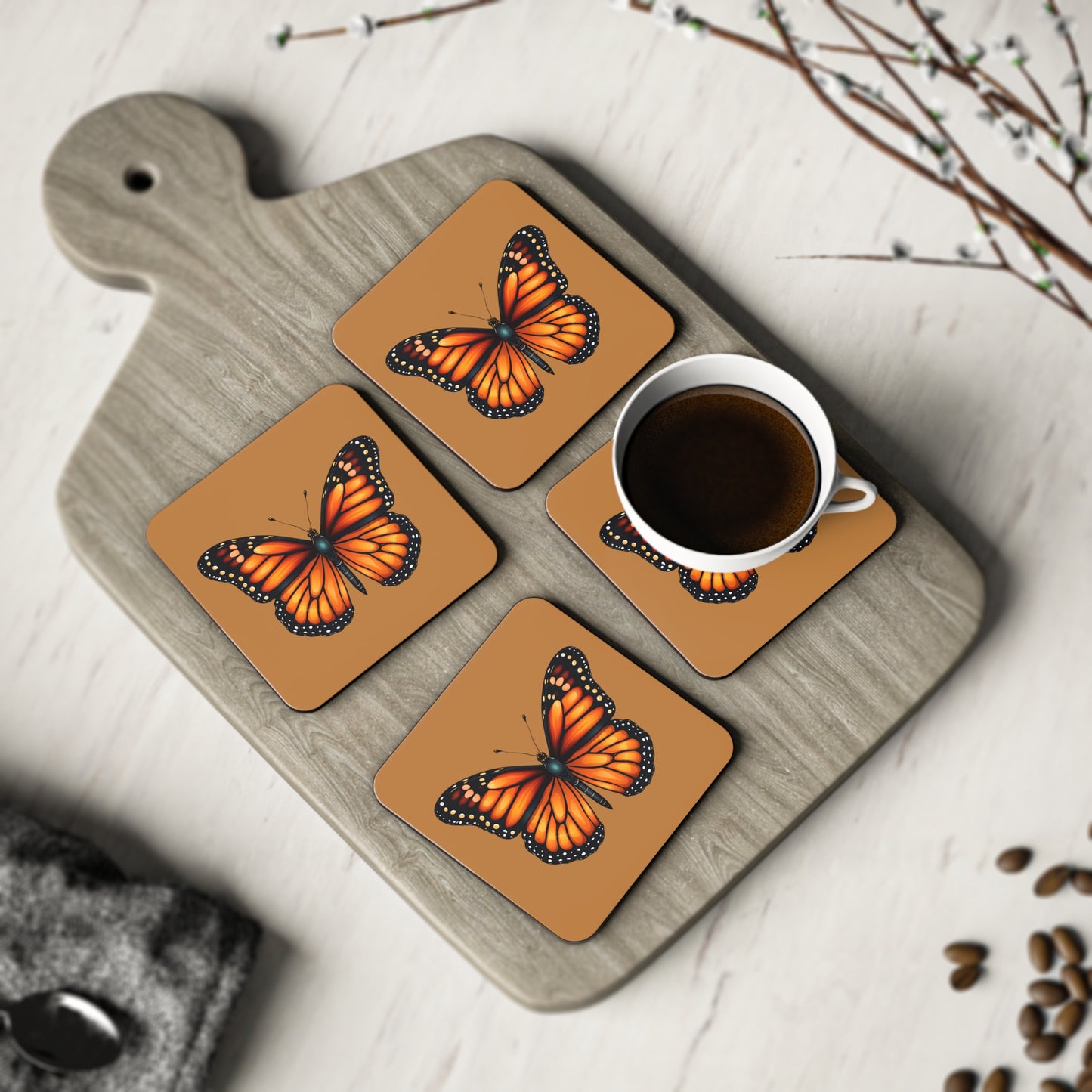 Monarch Butterfly Coasters