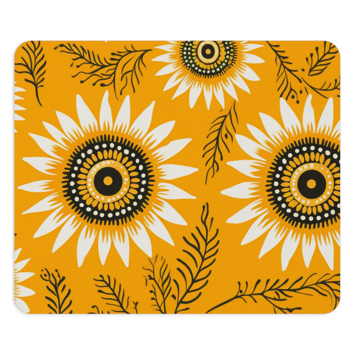 Sunflower Mouse Pad, Flower Mousepad