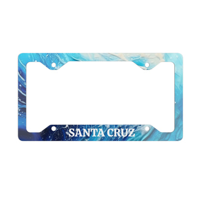 Santa Cruz Ocean Waves Metal License Plate Frame