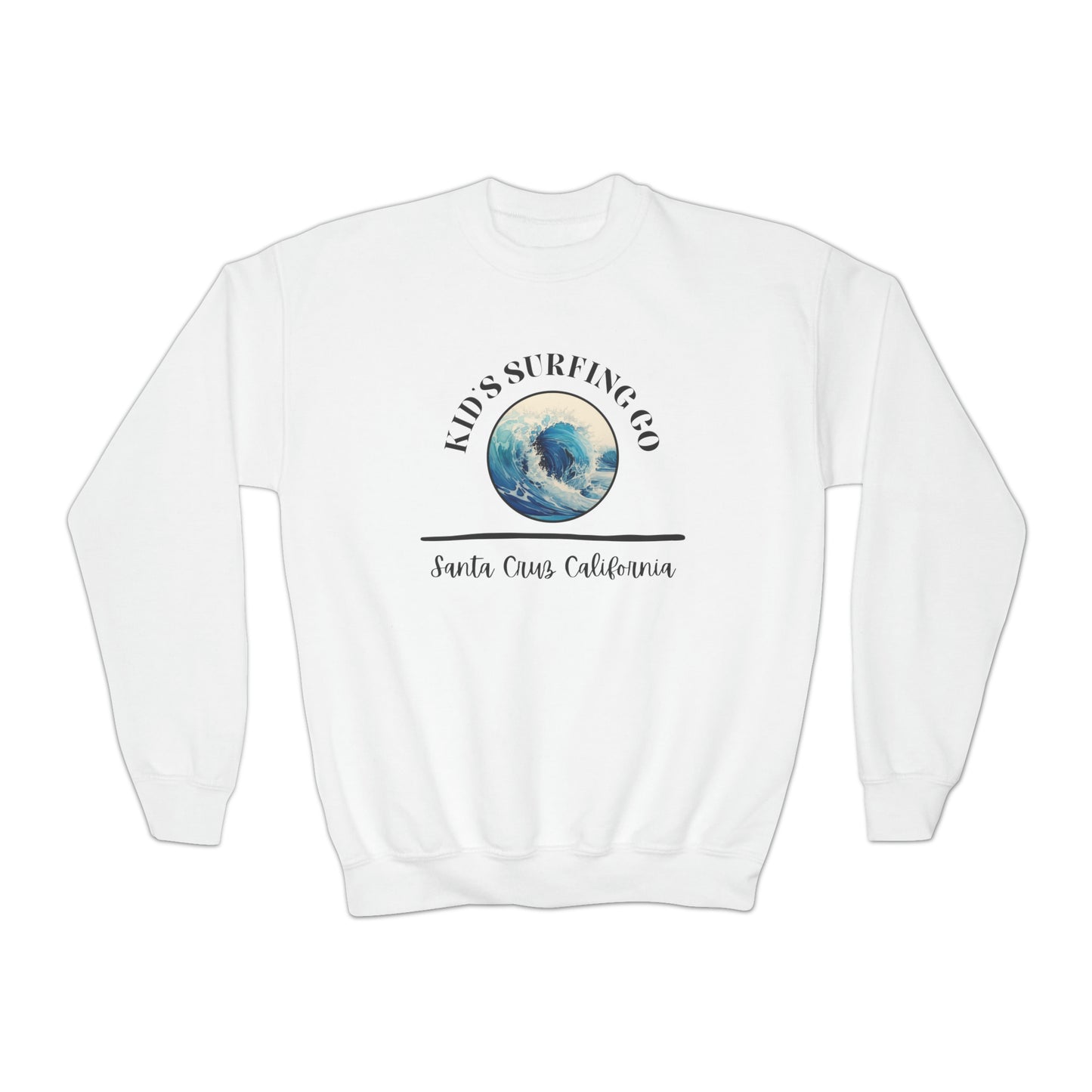 Kids Surfing Sweatshirt - Youth Crewneck Sweatshirt