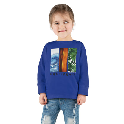 California Long Sleeved Shirt for Kids, Toddler Long Sleeve Tee