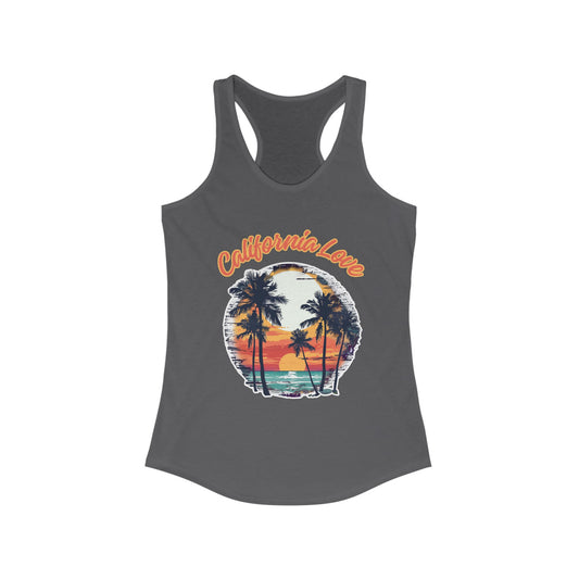 California Love Palm Trees Women's Racerback Tank Top