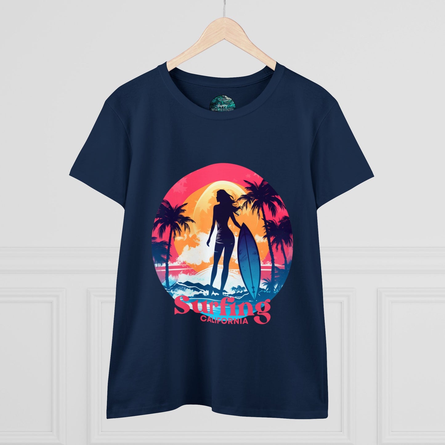 Surfing Shirt for Women, Hawaii Surf tee, Gift for Surfer, Surfer Women T-shirt, Women's Surf Tee