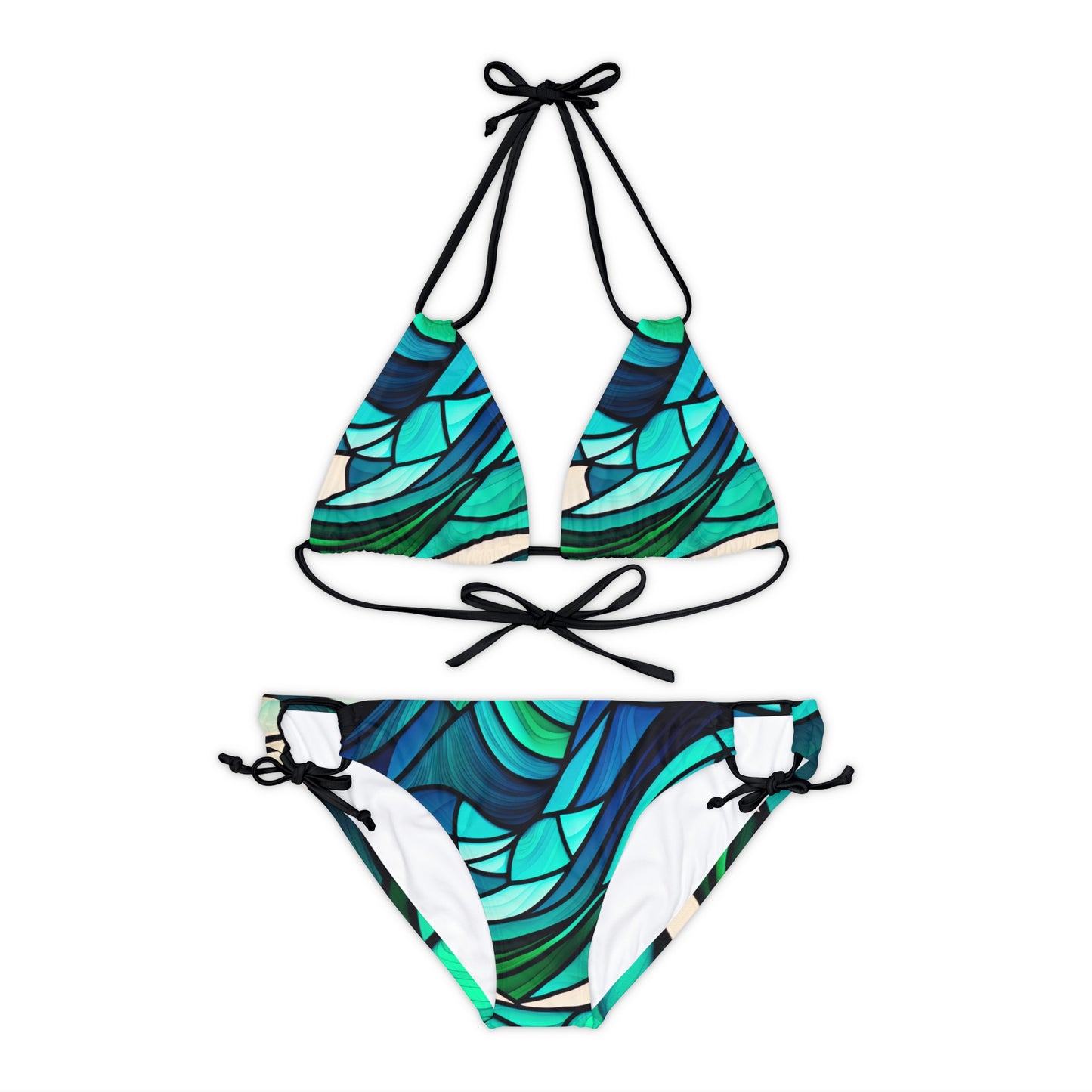 Ocean Art Strappy Bikini Set