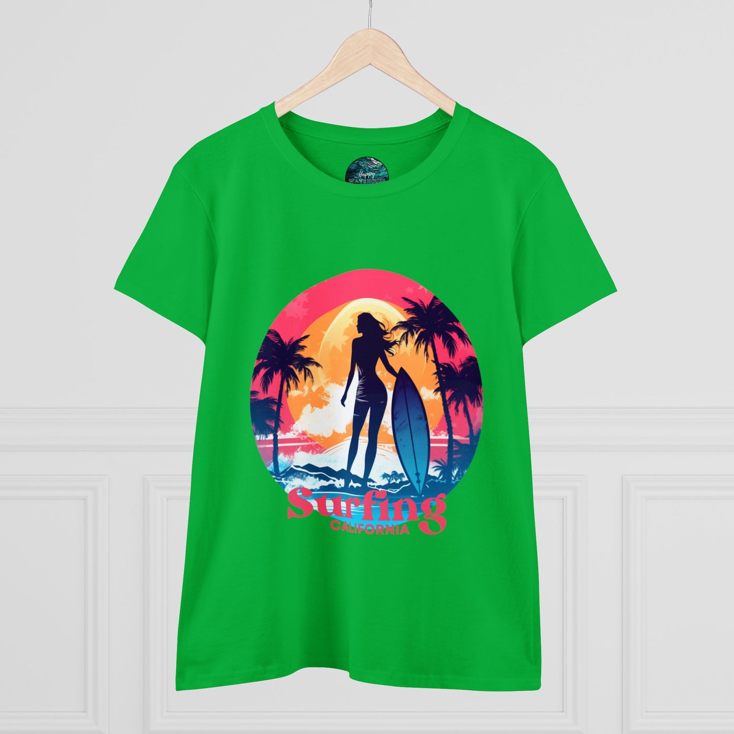 Surfing Shirt for Women, Hawaii Surf tee, Gift for Surfer, Surfer Women T-shirt, Women's Surf Tee