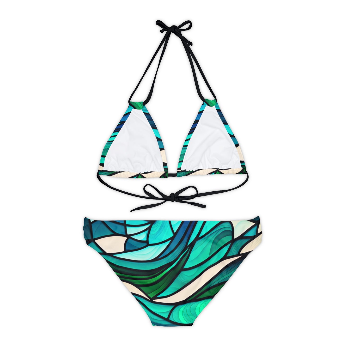 Ocean Art Strappy Bikini Set