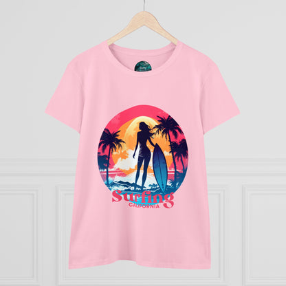 Surfing Shirt for Women, Hawaii Surf tee, Gift for Surfer, Surfer Women T-shirt, Women's Surf Tee