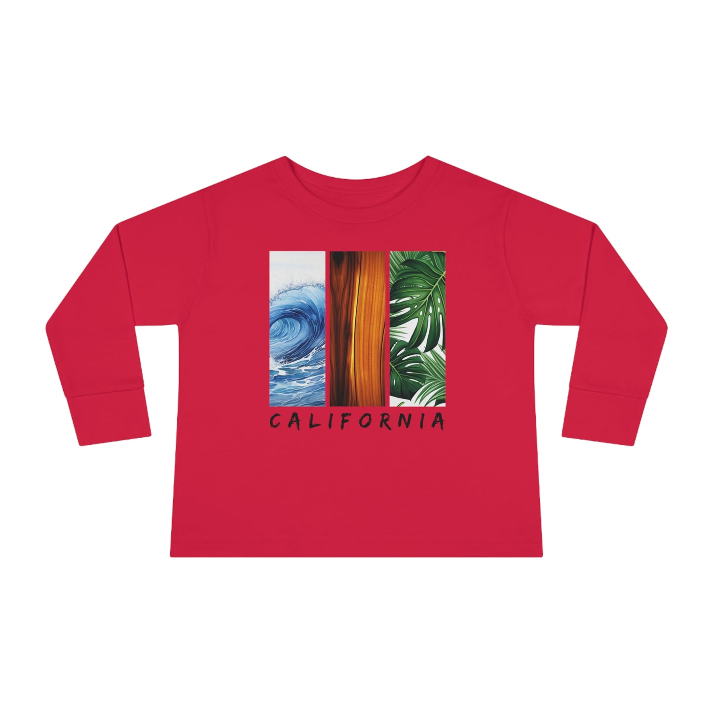 California Long Sleeved Shirt for Kids, Toddler Long Sleeve Tee